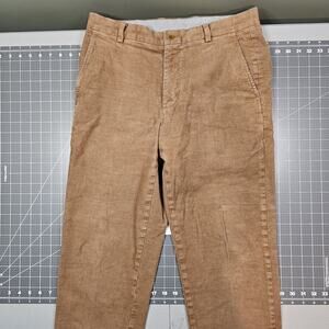 Brooks Brothers Clark Pants 32x28 Brown Corduroy Chino Preppy Essential Read